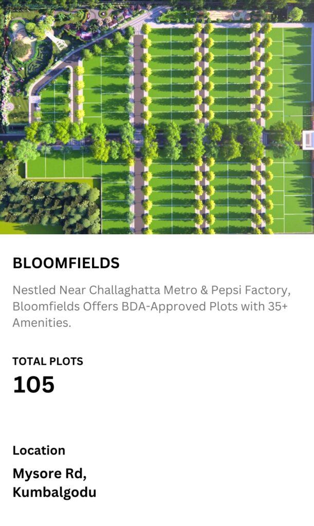 plots in south Bangalore